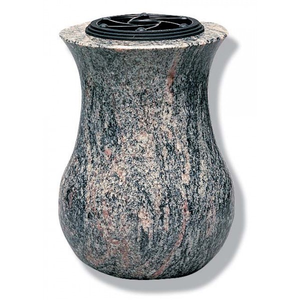 Vase funéraire tourné en granit - T38-25
