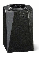 Vase funéraire carré en granit - V01-25